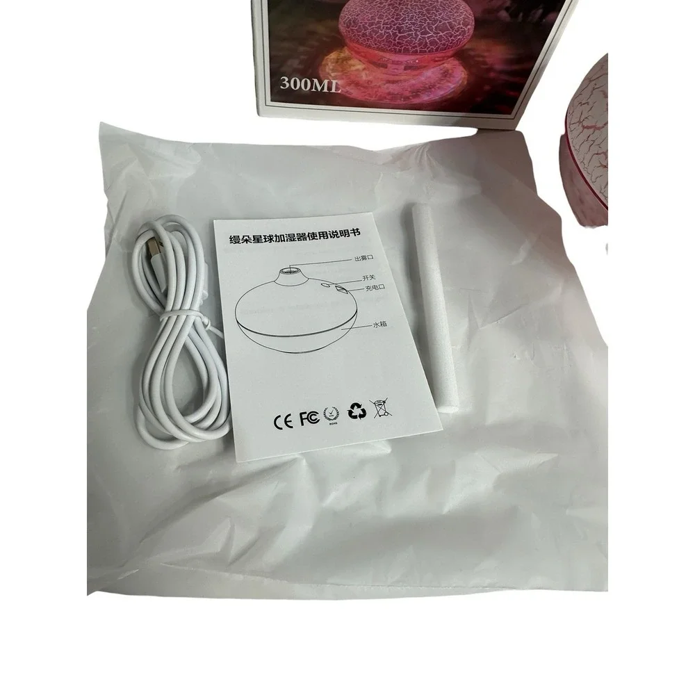 color humdifer 300 ml essential oil diffuser pink and white‎